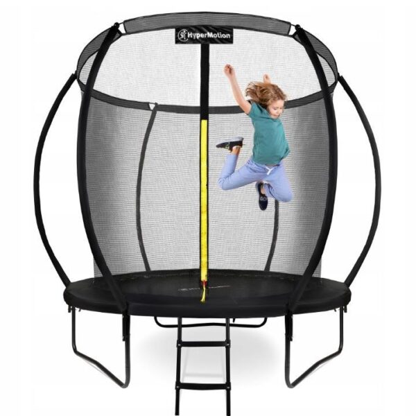 Trampoliny duża trampolina ogrodowa dla dzieci 244cm drabinka siatka zabezpieczająca
